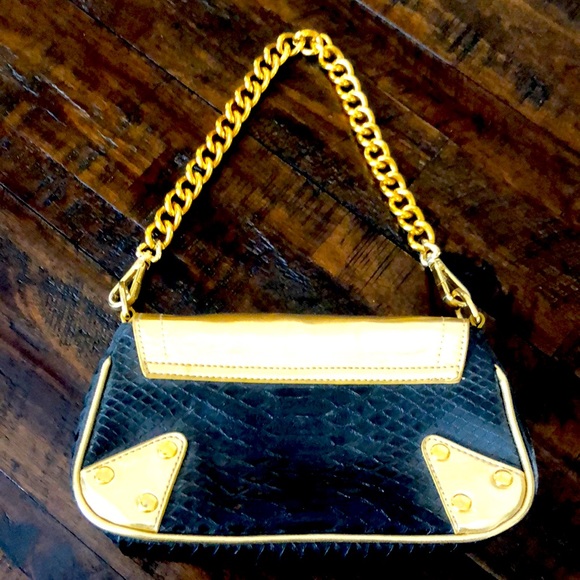 Gold and Black Evening Bag - Picture 3 of 7